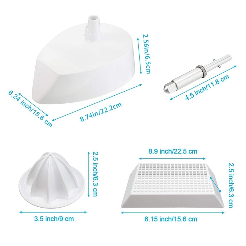 Sapcentrifuge voor kitchenaid standmixers  (4.5qt/5qt)  citruspers standmixer accessoire pers vaatwasmachinebestendig