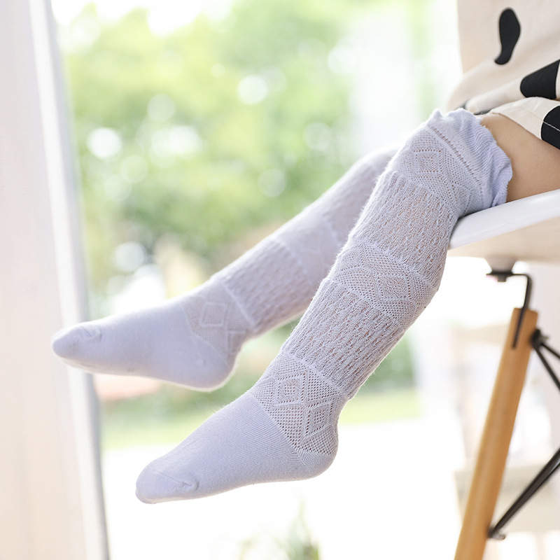 Wecute Frühling Herbst unisex Baby Jungen Lange Socken Baumwolle freundlicher Socke Kniehohe freundlicher Mädchen Socken Einfarbig Bein wärmer