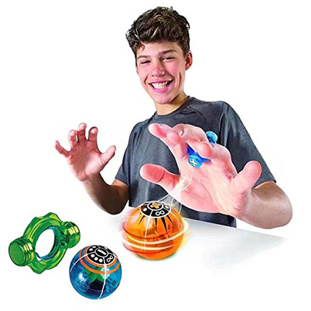 Elektroniske magnetiske bolde legetøj farverigt magnetisk legetøj kontrolleret legetøj fingerinduktion med power ring legetøj til børn: Default Title