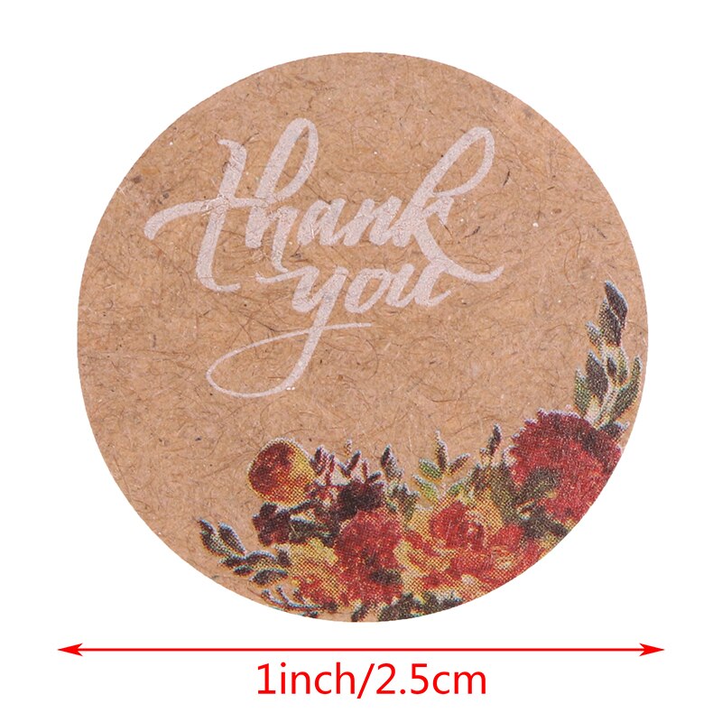 500pcs/roll thank you stickers seal labels handmade sticker for decoration