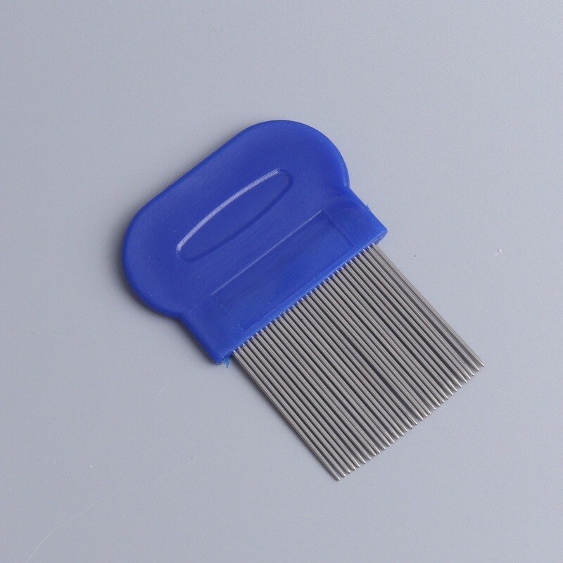 Pet Grate Combs Long Needle Shellfish Flea Stainless Steel Remove Lice Comb For Cats And Dogs Supplies Para Perro: Blue