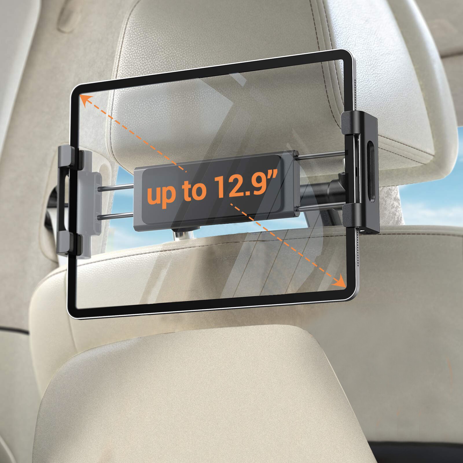 Car Back Seat Headrest Mount Holder For iPad 4.7-12.9 inch 360 Rotation Universal Tablet PC Auto Car Phone Holder Stand