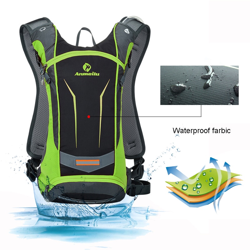 Anmeilu 8L Fiets Rugzak, Waterdichte Fiets Rugzak Voor Fietsen Camping, Hydratatie Rugzak Tas Voor Wandelen Klimmen
