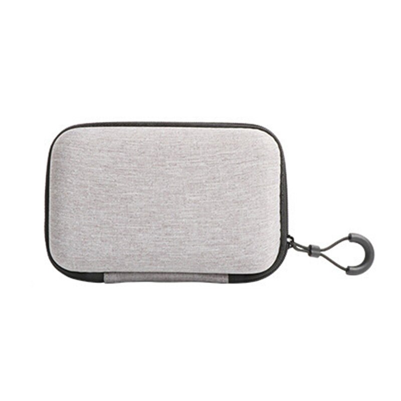 Mini Portable Earphone Storage Bag Hard Shell Digital Gadgets Case Bluetooth Bag Data Cable Charger U Disk Protective Cover case: SILVER