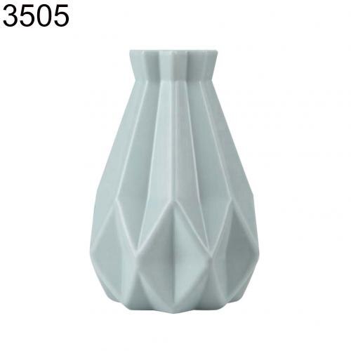 Plastique incassable Pot de fleur Vase moderne étude salle couloir mariage décor: Green 3505