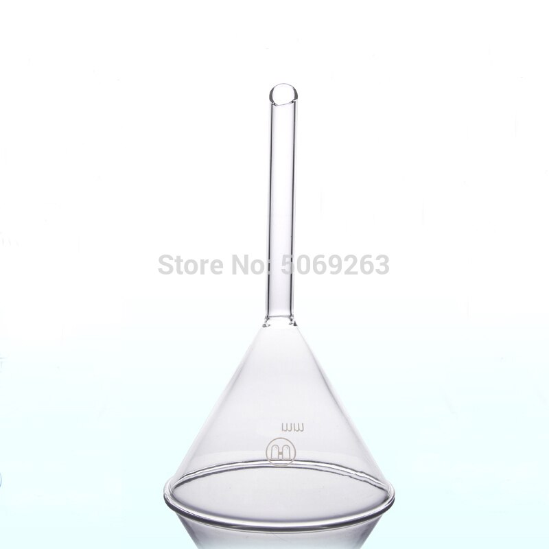 1Pc 90mm laboratorio triangolo imbuto in vetro imbuto in vetro borosilicato spesso laboratorio chimica cancelleria educativa
