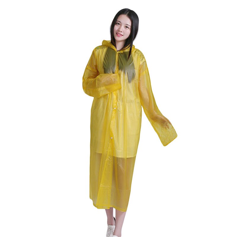 Disposable Emergency Adult Waterproof Bicycle Emergency Disposable Raincoat Women Man Rain Coat: Yellow