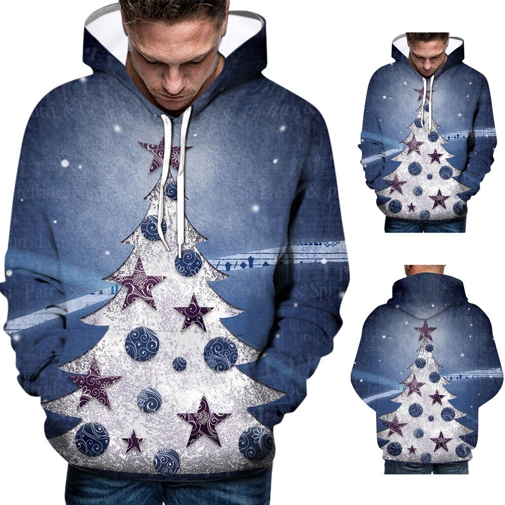 3D Print Santa Hoodies Sweatshirts Lelijke Kerst Man Sportkleding Xmas Jas Casual Lange Mouw Jas Top #11.8