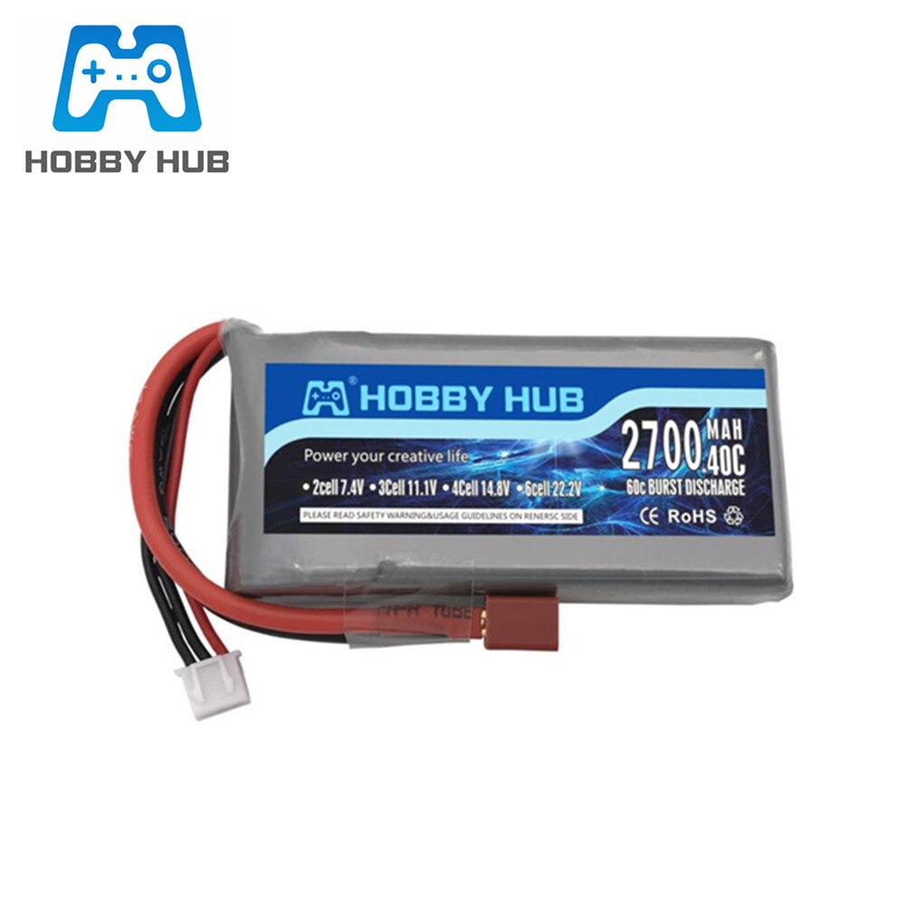 Päivitetty rc lipo akku 2s 7.4v 2700 mah ja 7.4v laturia wltoys 12428 12423 rc auto feiyue 03 q39 päivitys osat akku