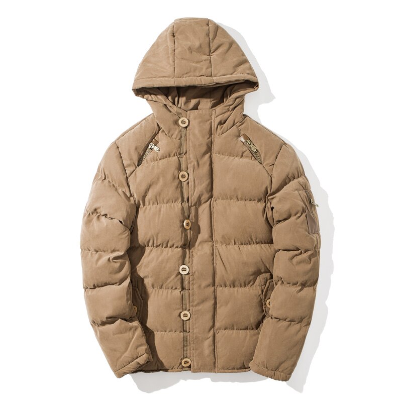 Mode Jasje Man Stijl Casual Jas Dikke Warme Winter Uitloper Jas Mannelijke Slanke Katoenen Jas Heren Parka Heren capuchon