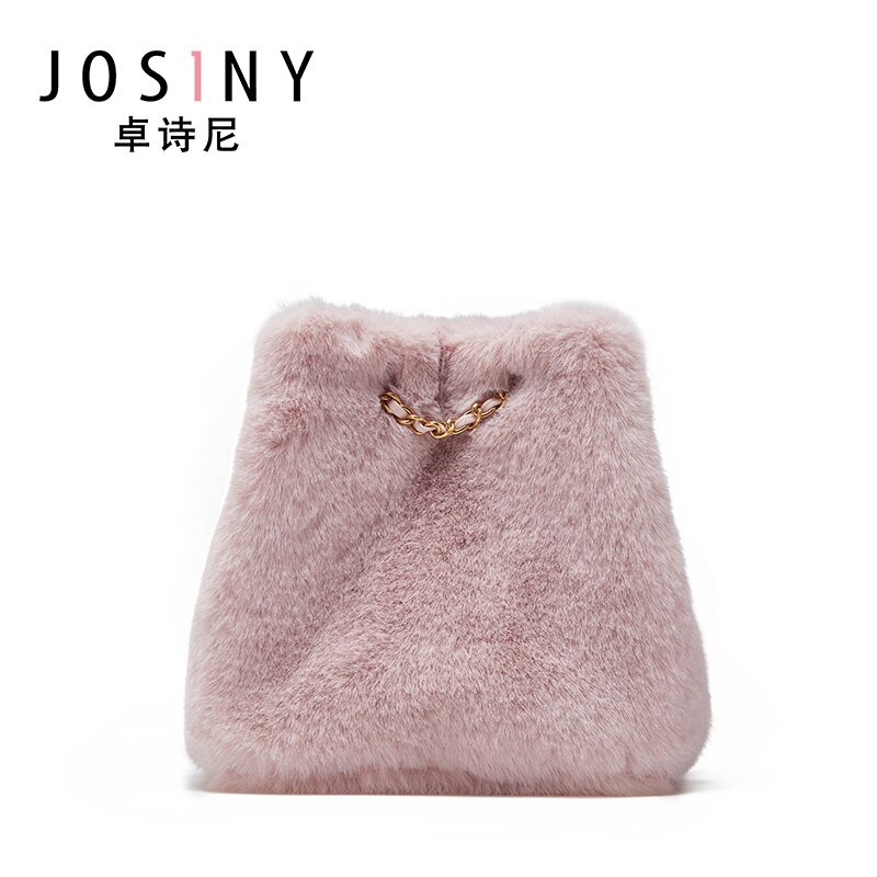 JOSINY Shoulder Corssbody Bags for Women's Female Handbag PU Leather Solid Color U-Shape Large Capacity with Magnet Hook