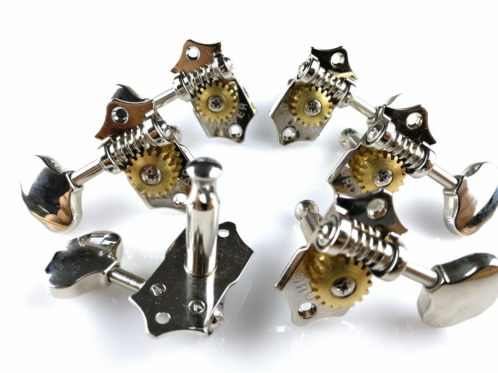 Grover V97 Vintage Guitar Machine Heads Tuners Nickel Silver Tuning Pegs