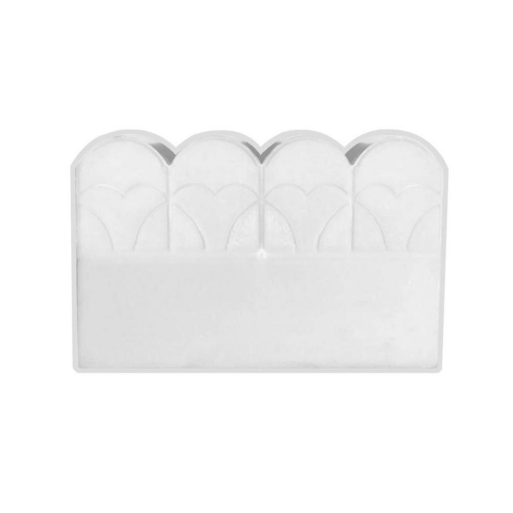 Garden Fence Concrete Stone Road Flower Bed DIY Decor Pave Making Plastic Reusable Cement Brick Mold Balcony Garden: Default Title