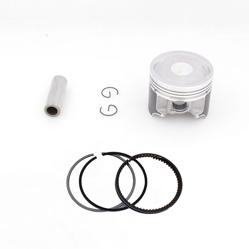 Moottoripyörän 52 mm mäntä 14 mm tappi rengas tiivistesarja kokoonpano haojue suzuki  an125 hs125 hs125t 125cc moottorin varaosia: Mäntäsarja