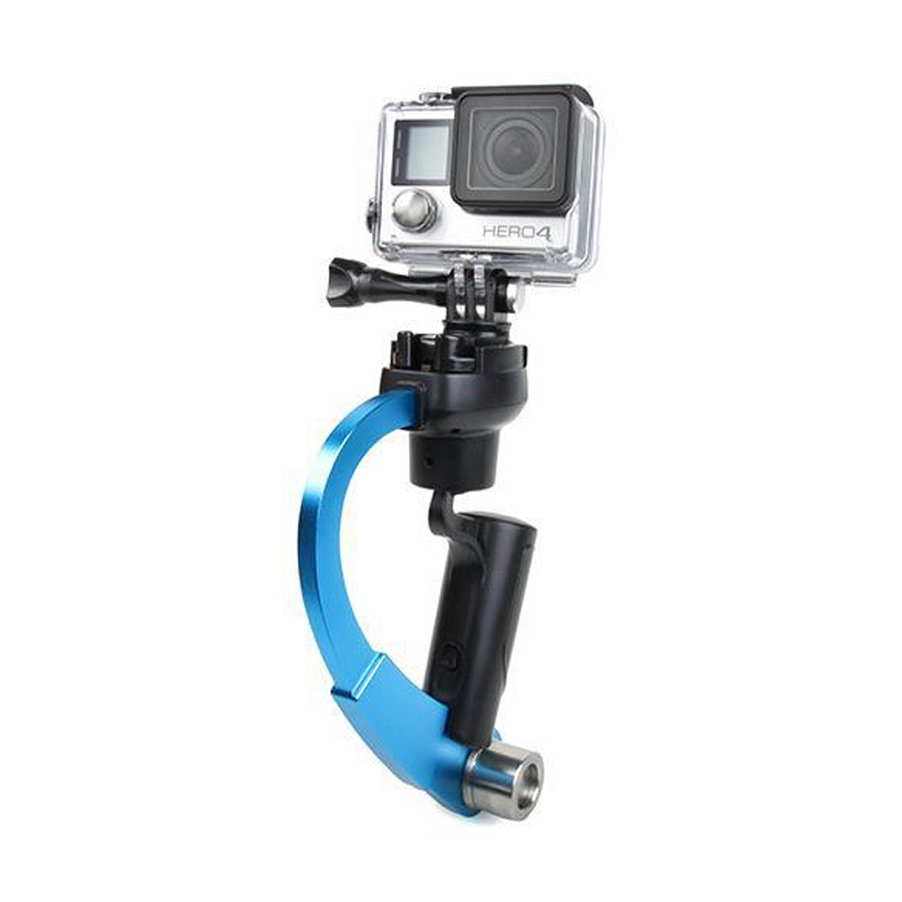 Mini estabilizador de cámara portátil, cámara de vídeo Steadicam, cardán adecuado para GoPro Hero 7 6 5 SJcam SJ4000 Xiaomi Yi Cámara de Acción