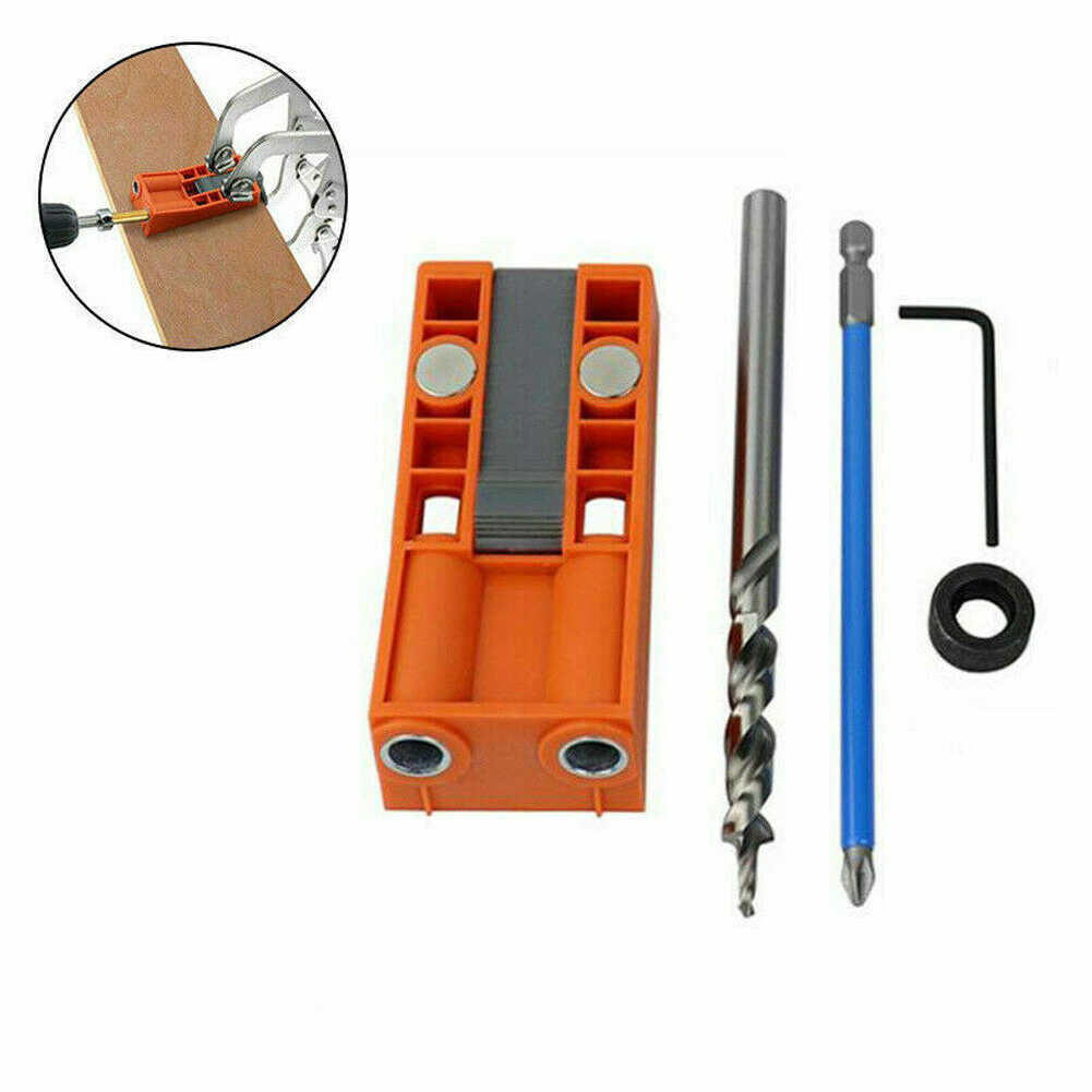 Drill Guide Positioning Washer DIY Tool Woodworking Oblique With Magnetic Locating Hole Jig Kit Portable Adjustable Angle Wrench