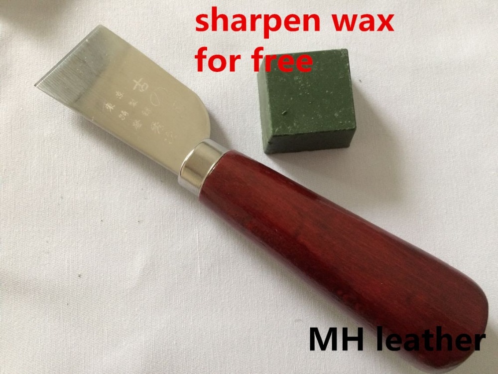 Roestvrij mes voor lederen snijden, lederen snijmes voor lederen diy, verscherpen wax mes wax voor gratis