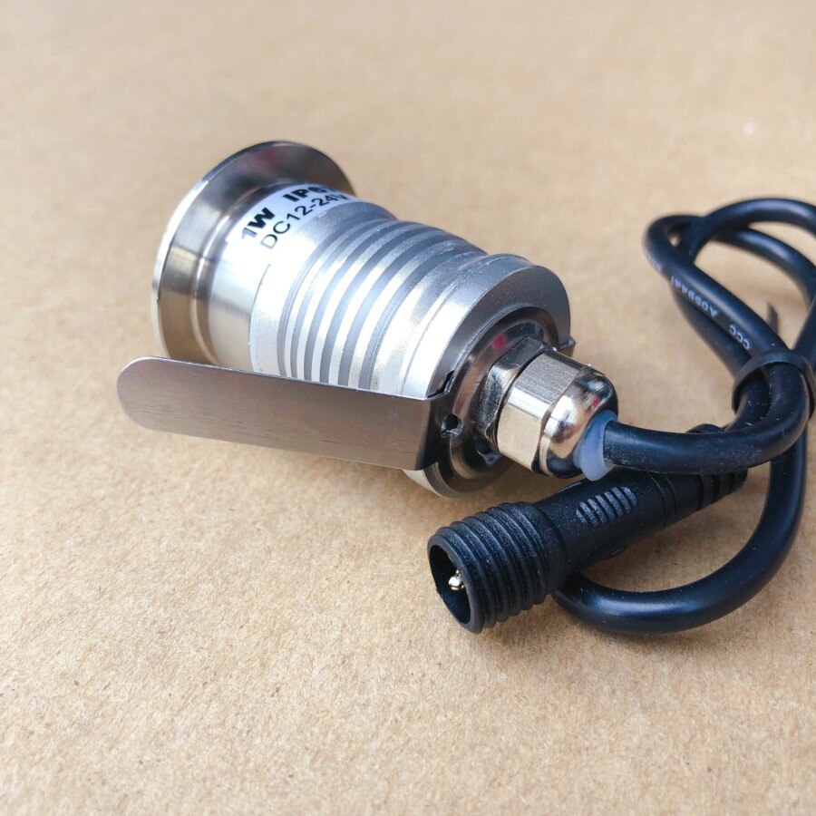 Led underjordisk lampe 3w 12v ip67 udendørs forsænket dæk gulv jord spot belysning inground uplight indkørsel beton brolægger lys