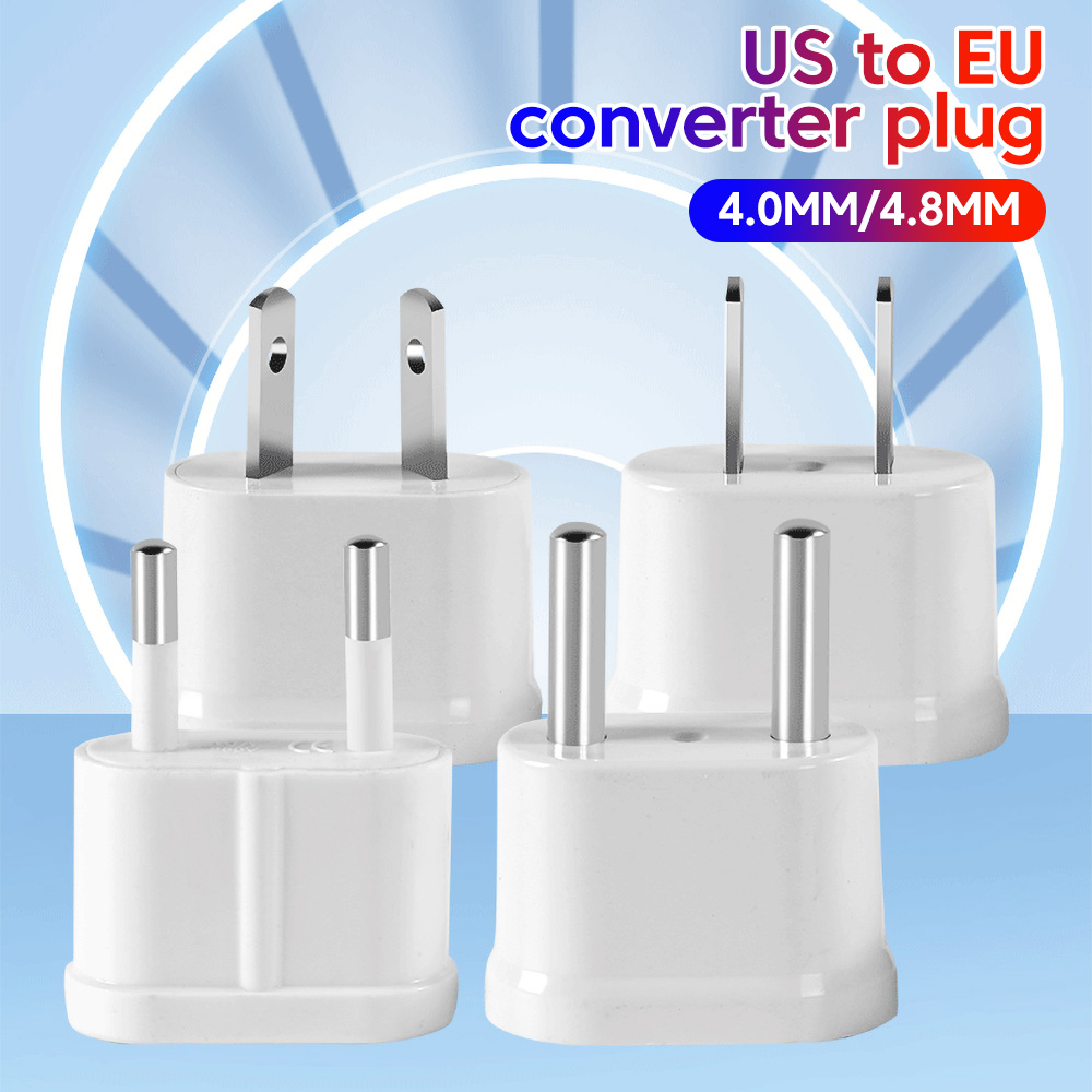 Universal strömadapter usa till eu euro europa-kontakt strömadapter reseadapter eluttag eu/us/au/uk