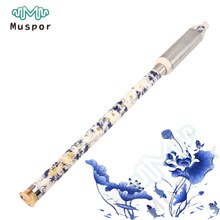 Chinese Ethnic Instrument Bamboo Detachable Pipe BaWu Flute G / F Tone + Cloth Bag