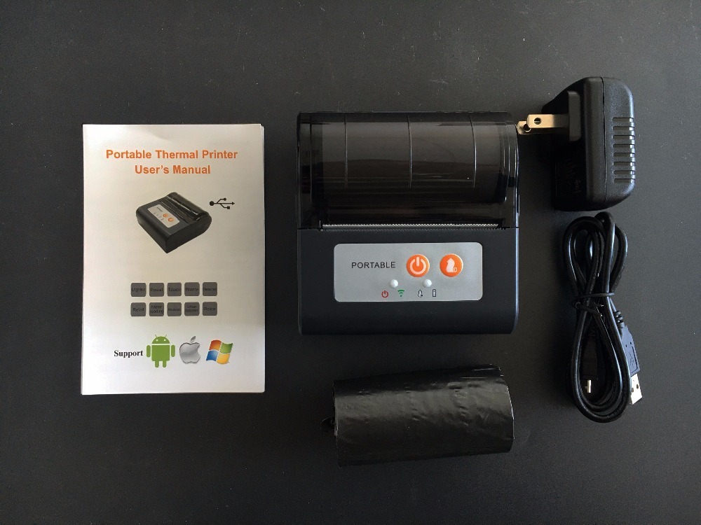 80mm bluetooth mobile barcode receipt thermal printer