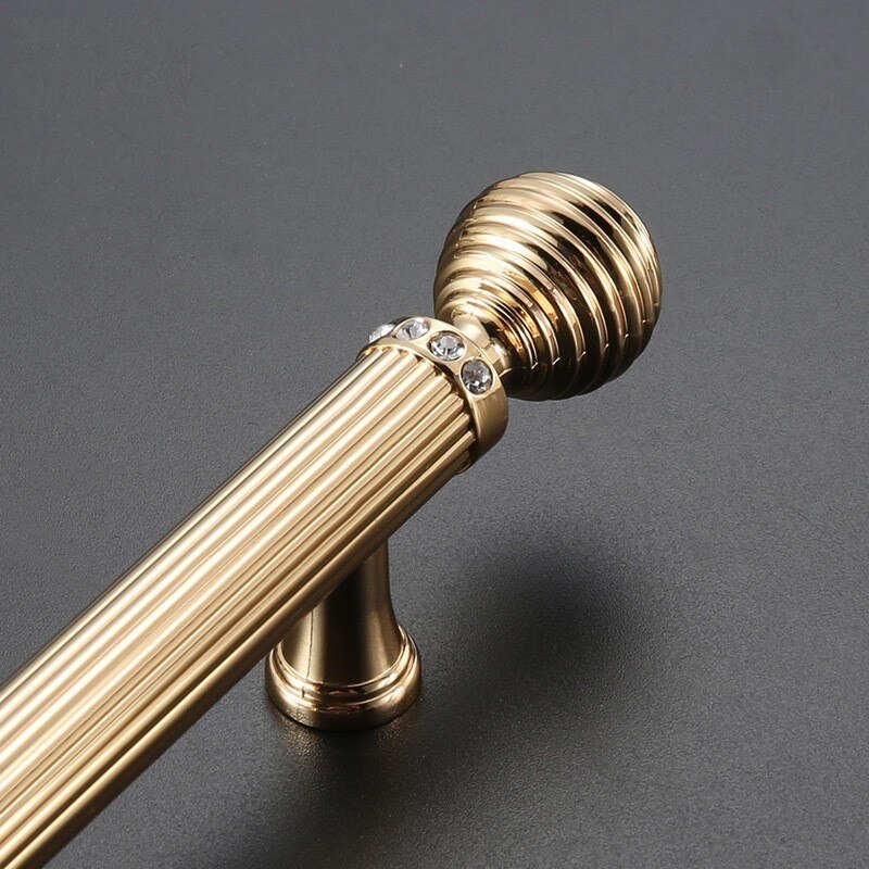 Gull dørhåndtak port luksus svart skuff trekker kjøkkenskap håndtak og knotter møbelhåndtak maskinvare