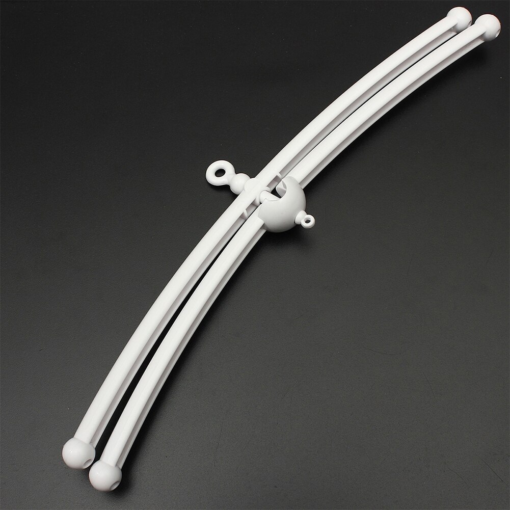 Baby Crib Bell Pure White Bracket Set Baby Crib Mobile Bed Bell Toy Holder Arm Bracket