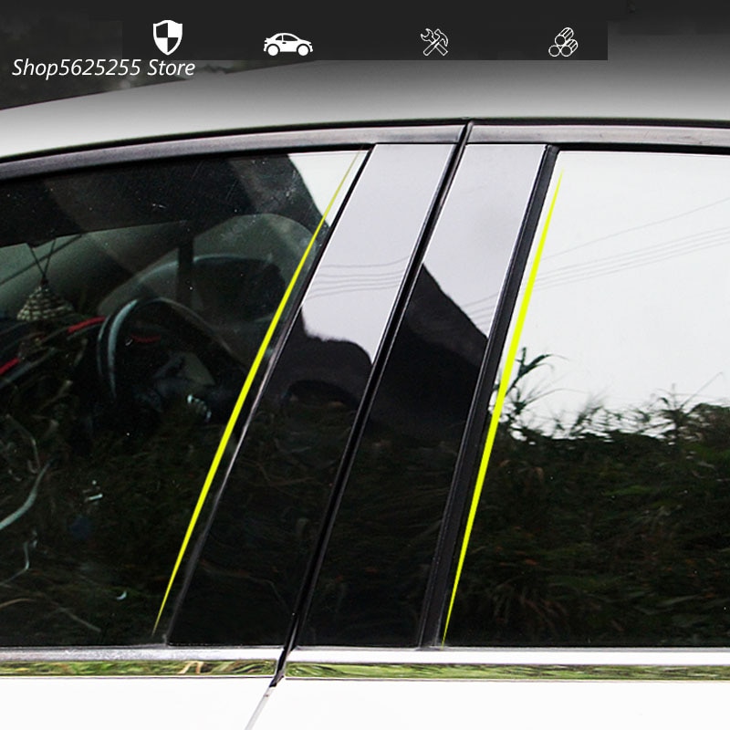 Auto Sticker Voor Volkswagen Vw Jetta MK7 Accessoires Deur Raam Midden Kolom Bekleding Decoratie Bescherming Strip