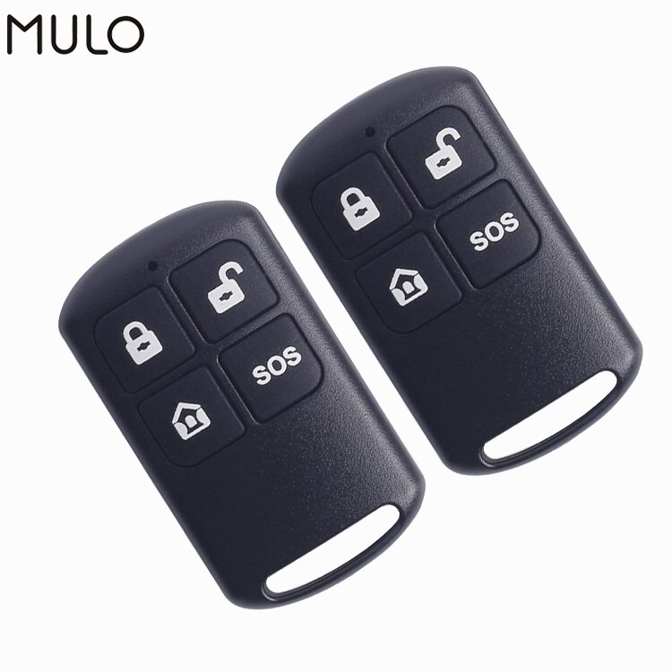 MULO Wireless Remote Control for Anti-Theft Door and Window PF50 Safety Security Alarm System 433MHz 80-150m distance: 2pcs black