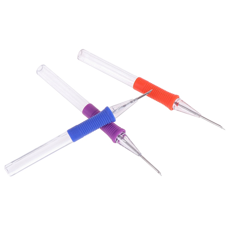 DIY Hand Embroidery Pen Practical ABS Plastic DIY Crafts Magic Embroidery Pen Set Punch Needle Sewing Acc