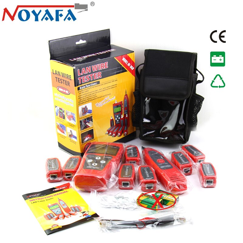 YOUYSI Professionelle Kabel Tester & draht Tracker NF-388 mit 8 fernbedienungen LCD Multi Netzwerk kabel Tester
