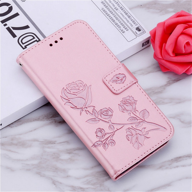 Voor Samsung Galaxy A50 Case Rose Flower Leather Case Voor Samsung Galaxy A50 Een 50 A505 A505F SM-A505F Portemonnee Flip telefoon Tassen Case