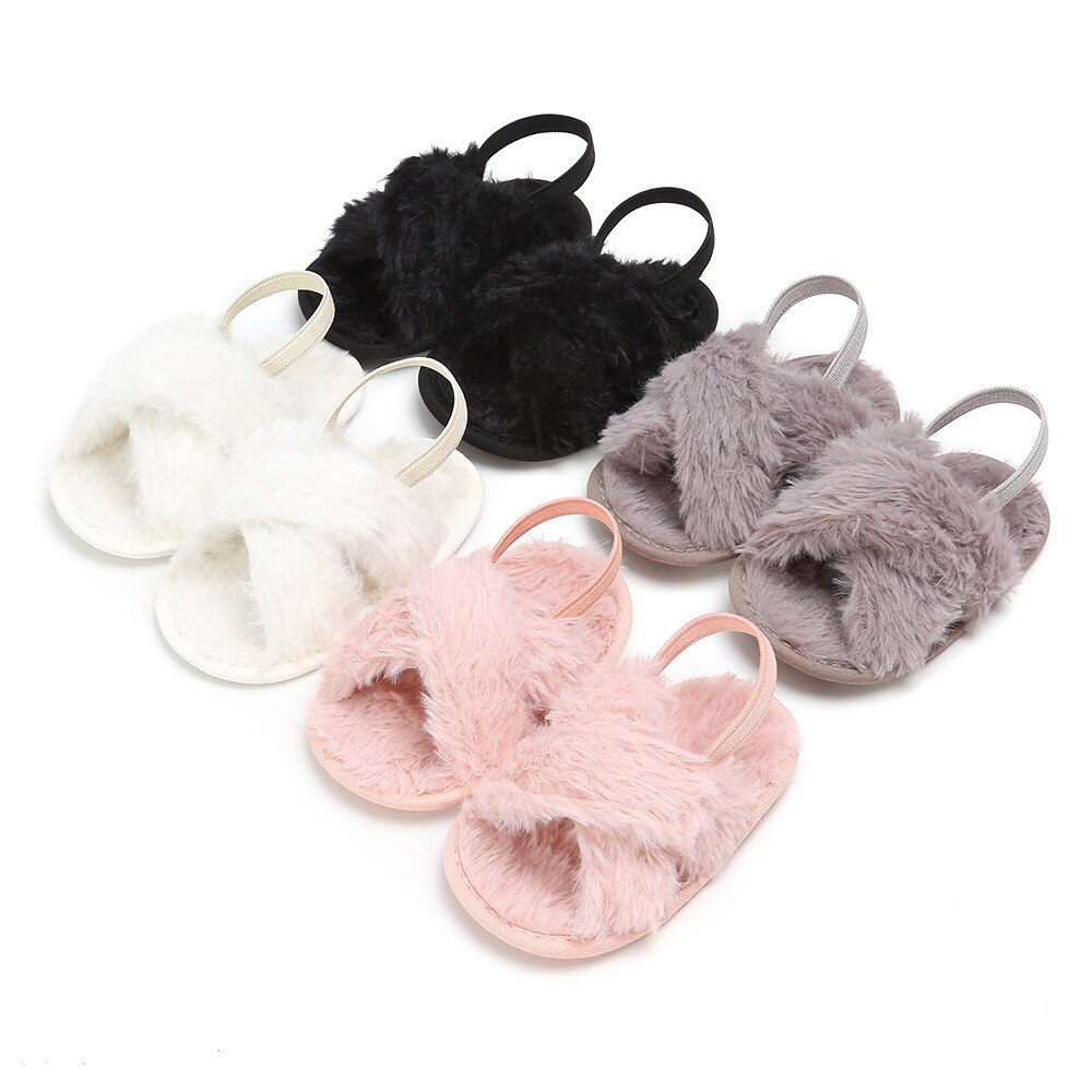 Été doux bébé fille pantoufle princesse sandales respirant bébé chaussures sandales élastiques simples bébé chaussures
