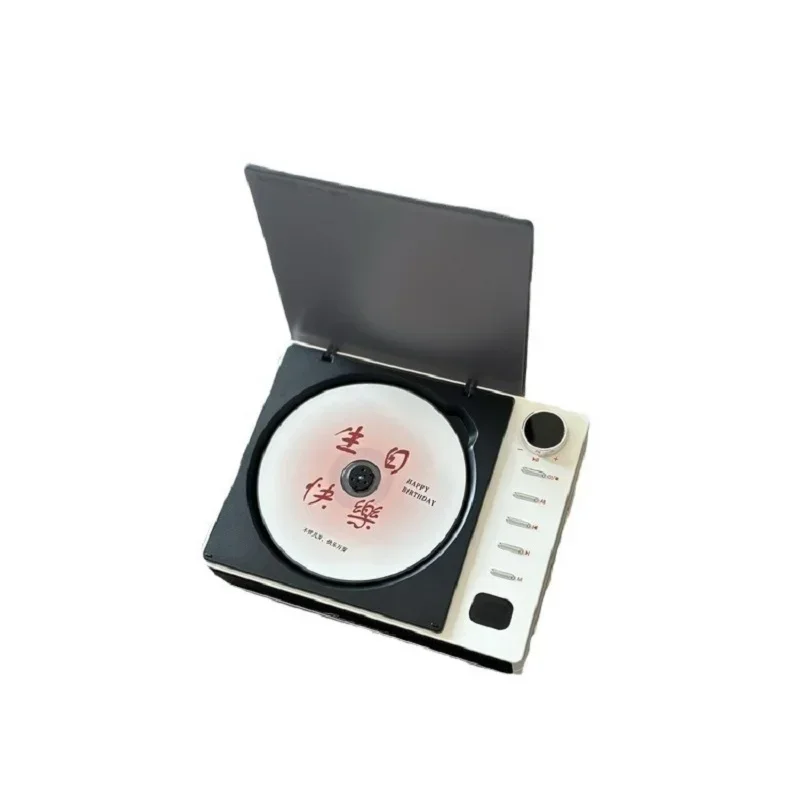 Portable CD Player Walkman Bluetooth Speaker Vintage CD Disk Album Player