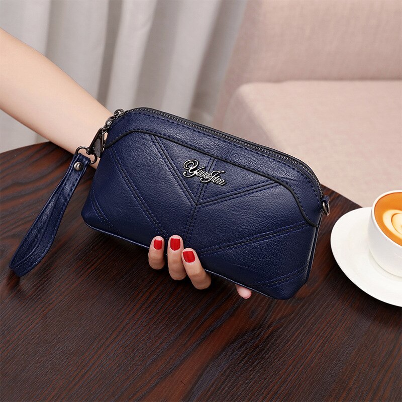 Vrouwen Tas Eenvoudige En Royale Pu Single-Schouder Cross-Body Bag Veelzijdige Boekentassen: 2 b sapphire blue