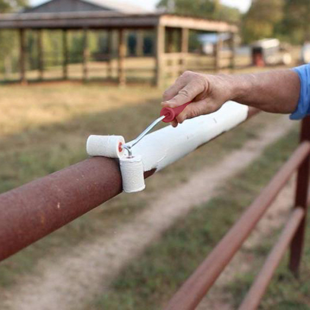 Paint Rollers All Dual Paint Roller Helps Paint Fencing Poles And Corners Dual Paint Roll#30: Default Title