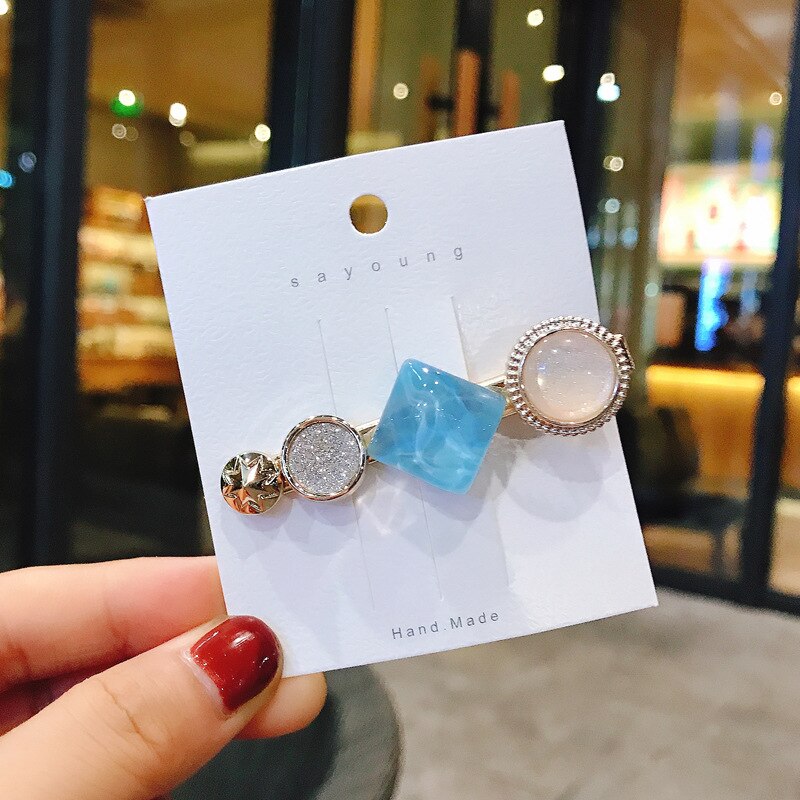 Macaron pearl hårspænde piger snap hair hårspænde pind hårnål hår styling tilbehør til kvinder piger kvinder: 1