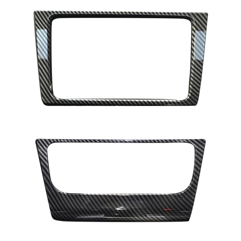 CITALL 3pcs Car Center Console Air Vent Radio A/C Control Panel Cover Frame Trim Fit For VW Golf GTI 6 MK6 Personlise