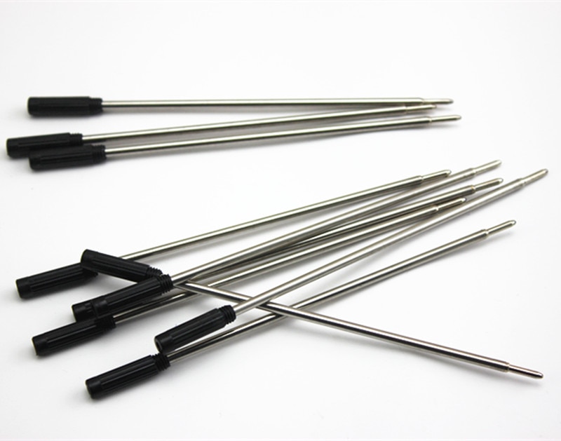 10Pc/Lot Crystal pen refills Length 11.6cm Office & School Supplies Pens, Pencils & Writing Supplies metal Ballpoint Pen Refill