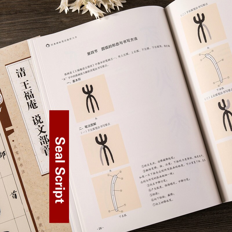 An Analysis of Rubbing Writing Skills Wang Fu'an Speaking Radicals Brush Calligraphy Copybook Seal Script Introductory
