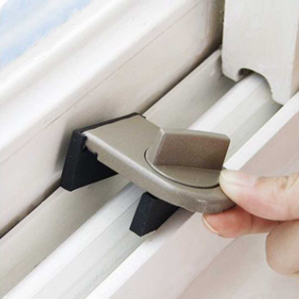Metal Door Window Security Lock Home Window Restrictor Safety Device Key Lock Child Safe Protect Tool