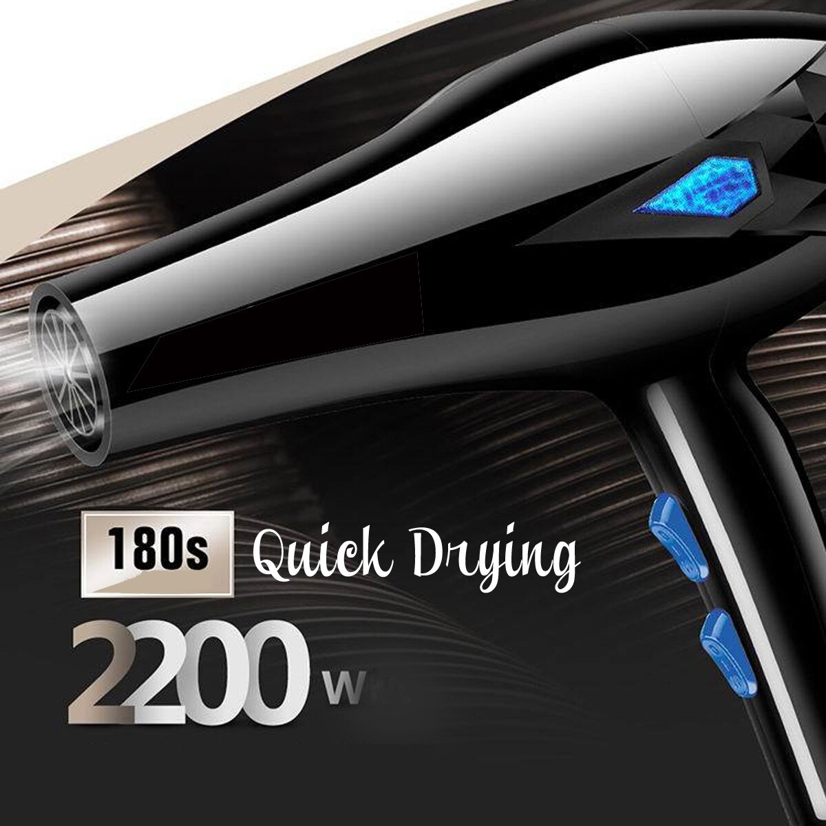 2200W Strong Power Hair Dryer for Hairdressing Barber Salon Tools Blow Dryer Low Hairdryer Hair Dryer Fan 220V