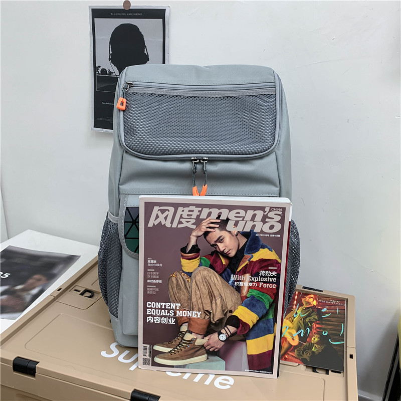 Holografischer streetstyle-rucksack mit reflexionen, unisex-hip-hop-rucksack, trendiger schulrucksack für jungen, oxford- #39 -reiserucksack