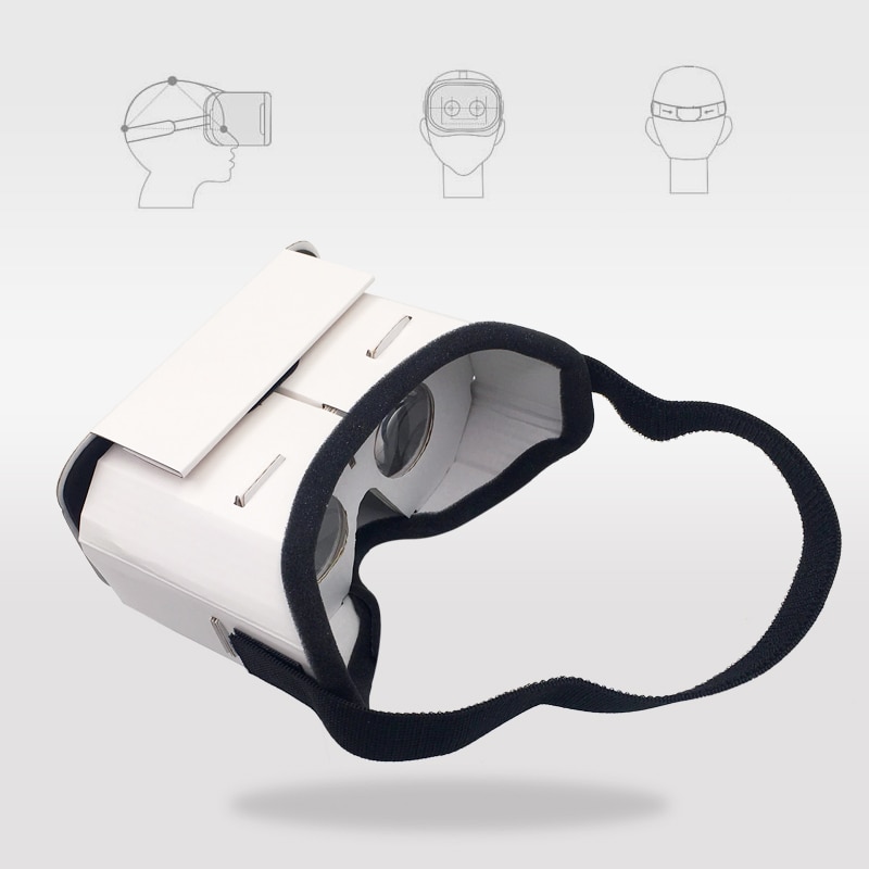 DIY Portable Virtual Reality Glasses Google Cardboard 3D Glasses VR Glasses for Smart Phones 3.5-6 Inch Screen