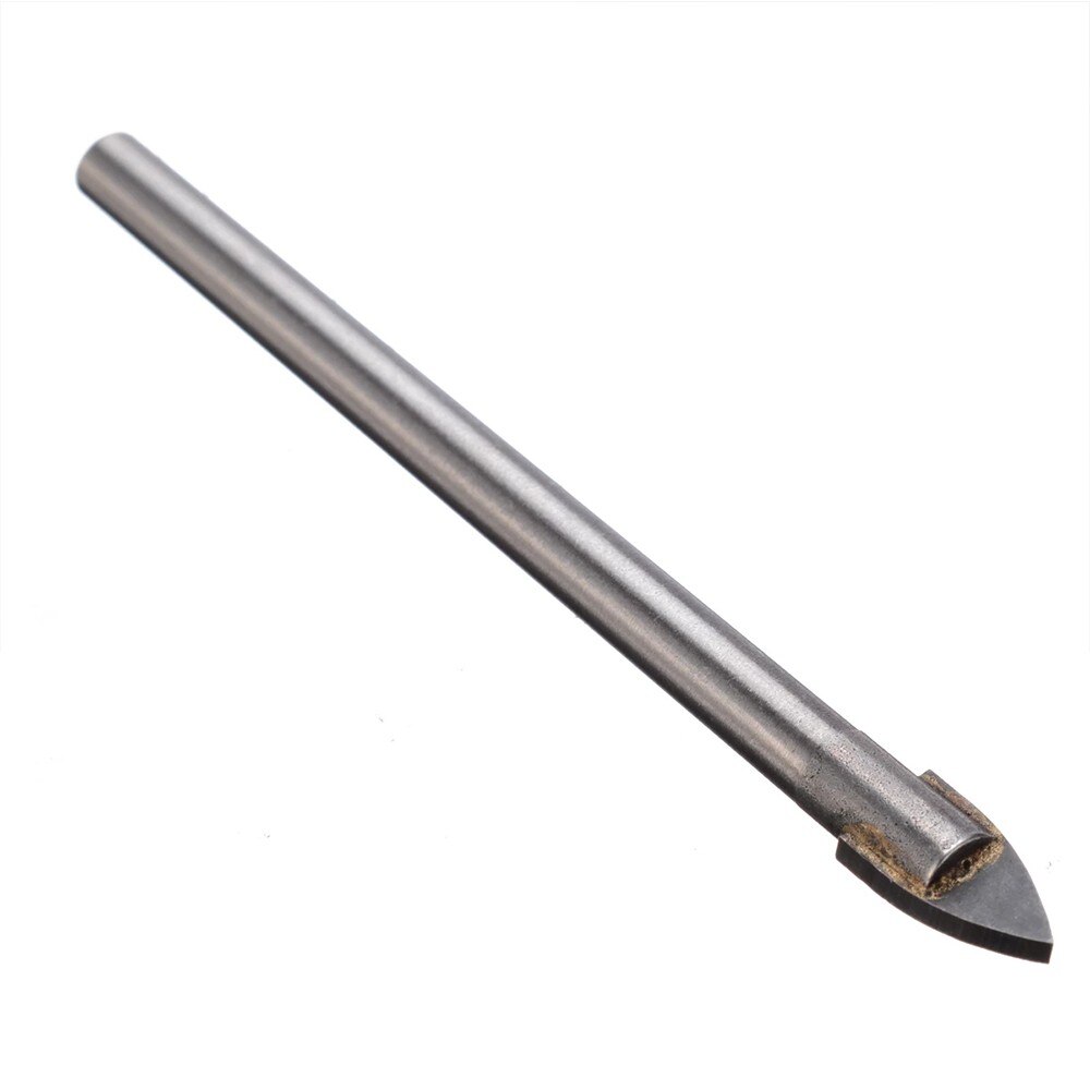 Brocas cruzadas de carburo de tungsteno, punta de 6mm para vidrio, azulejo de cerámica, taladro eléctrico, accesorios de herramientas eléctricas, 10 piezas