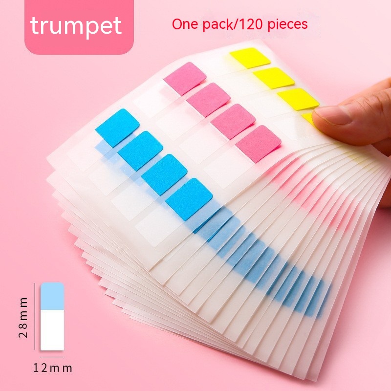 Lichte kleuren Sticky Index Sticker Tabs, 3 maten 6 kleuren beschrijfbare herbruikbare bestandsvlaglabels voor Bijbel: Bruin