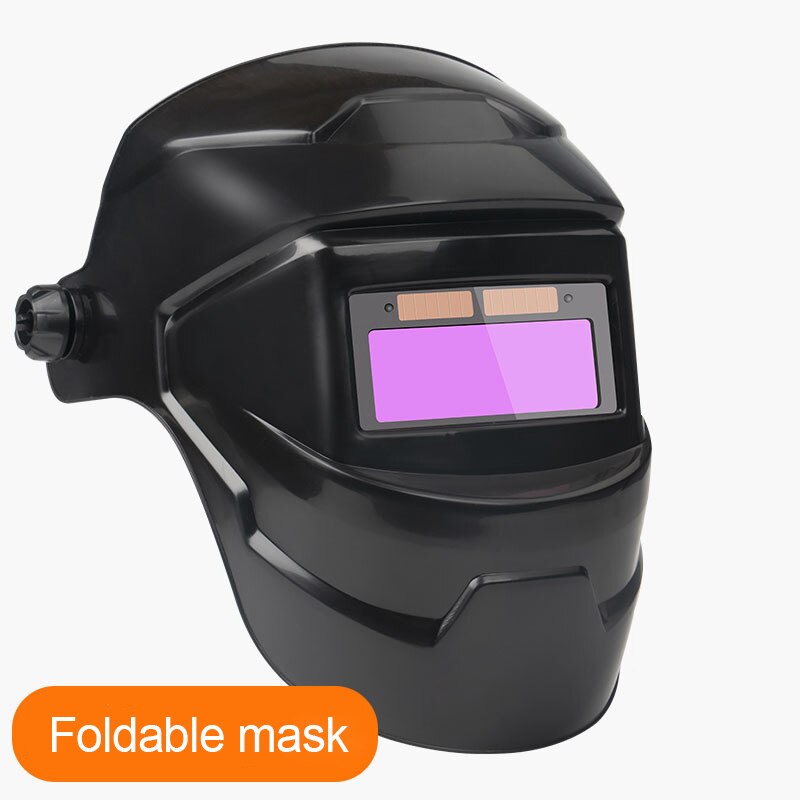 Welding Mask Solar Automatic Dimming and Color Changing Head-Mounted Welding Helmet for High Temperature Resistant Protective
