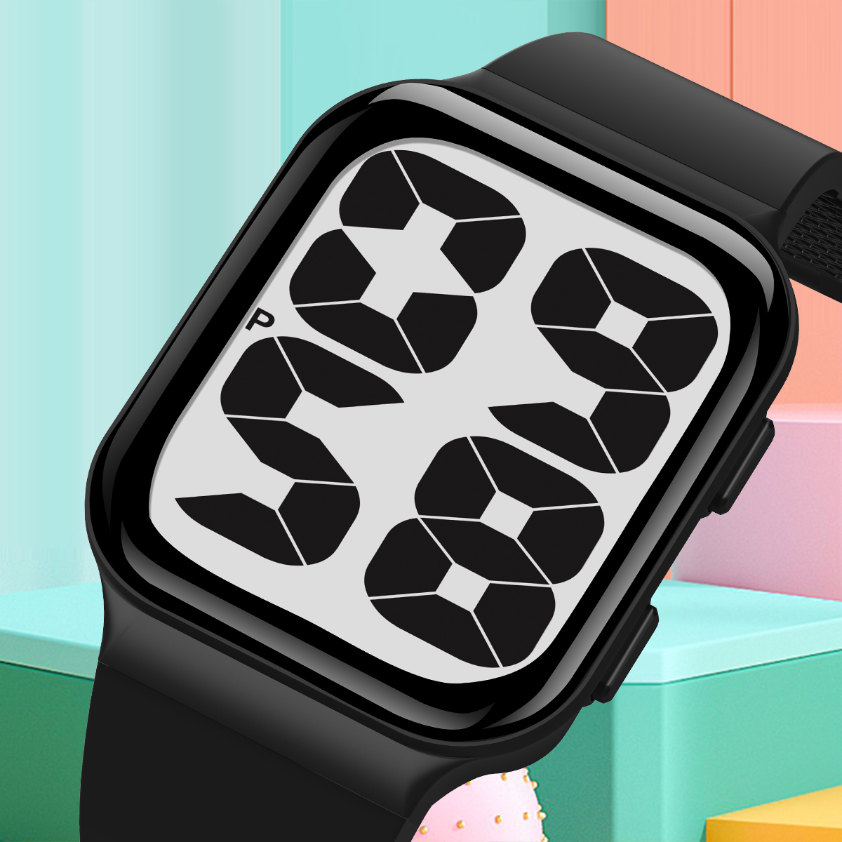 SHUAIKE 1089 Men's and Women's Simple Digital Sports Watch Large Digital Dial LED Digital Display Waterproof Watch