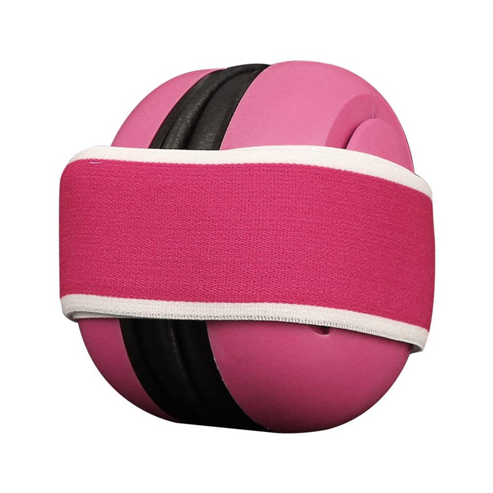 Baby Noise Protection Earmuffs Soundproof Earmuff Noise-proof Protective Earmuff Sleep Noise Reduction Headphone: Pink