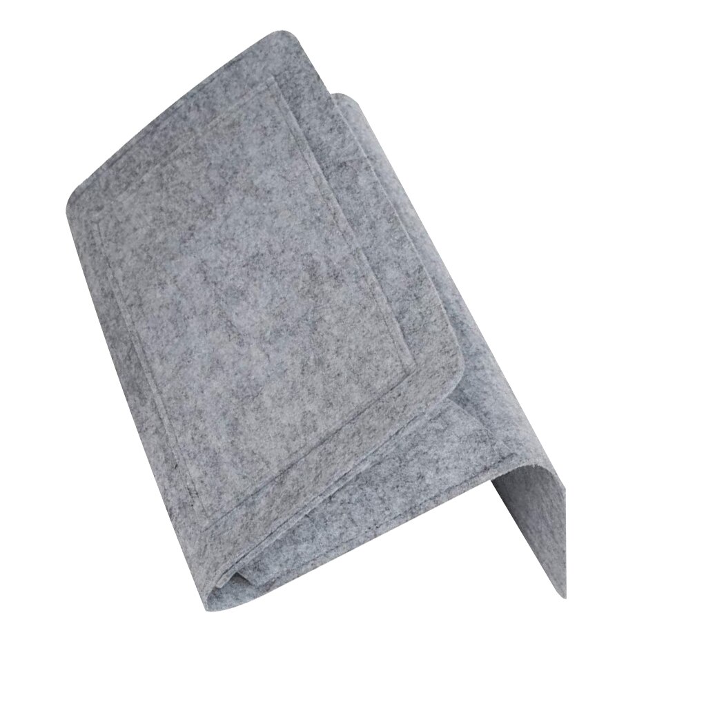 Bedside Holder Phone Tablet Books Storage Pouch Bed Headboard Footboard Organizer Bag Felt Pocket